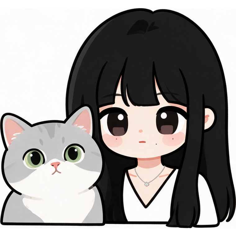 拼豆小人风格 AI 优化后：Chibi 风格的人物与猫形象